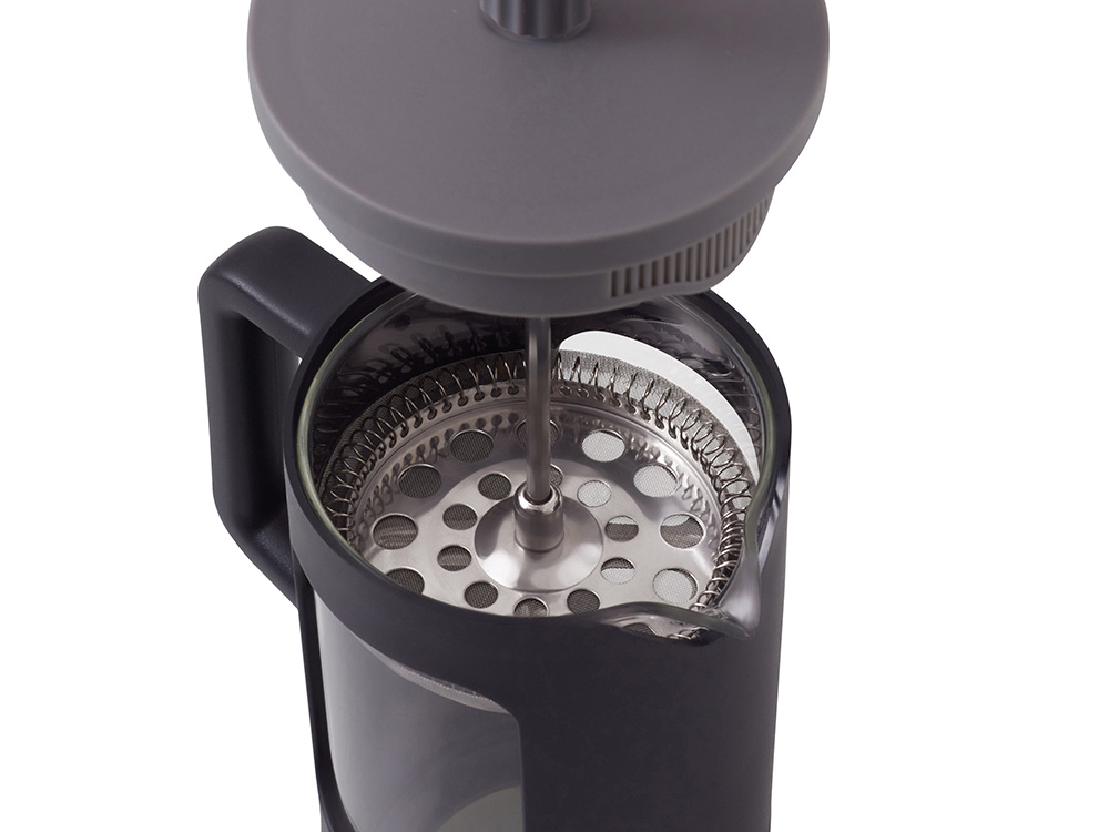 Френч-пресс Double Tone, черный-серый-6