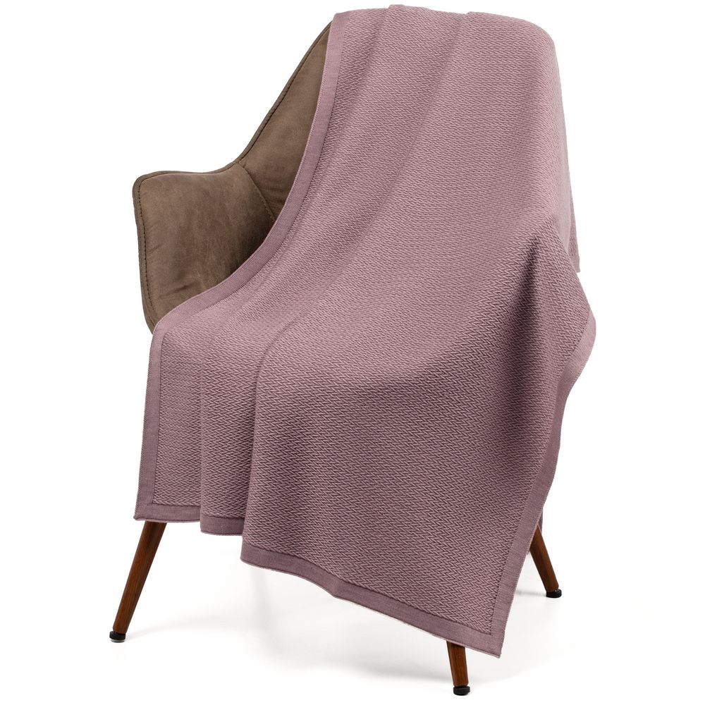 Плед Ornato, розовый (пыльная роза)-1