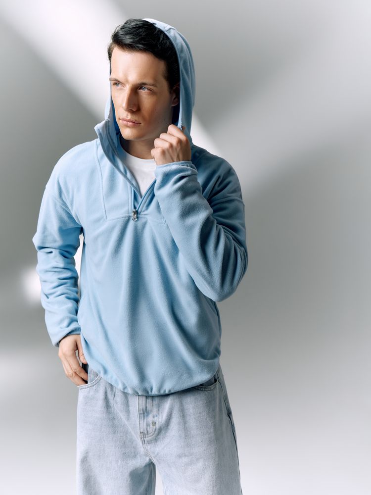 Анорак флисовый унисекс Fliska, голубой-7