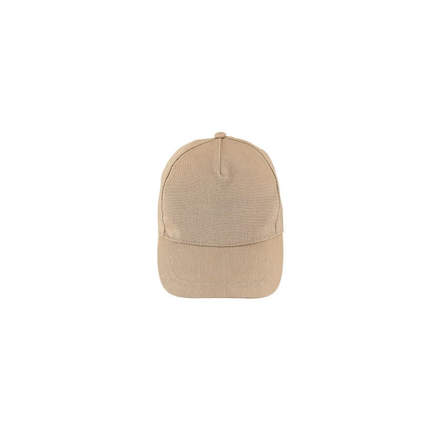 Бейсболка BUZZ, 5 клиньев, застежка на липучке, песочный-2