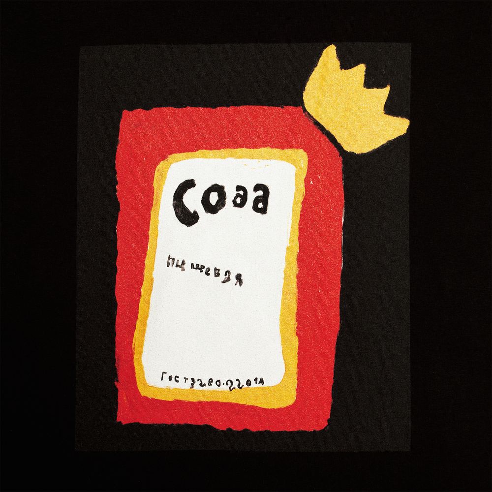 Футболка женская «Сода», черная-1