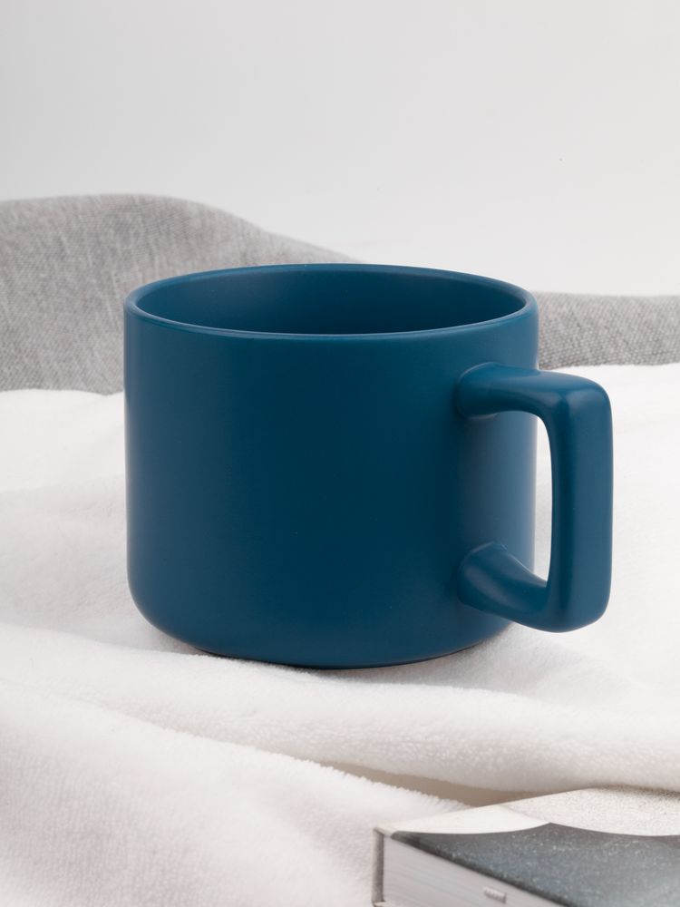 Чашка Jumbo в коробке матовая, морская волна-2