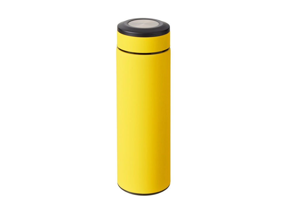Вакуумный термос Vacuum Flask C1, soft touch, 420мл, желтый-0