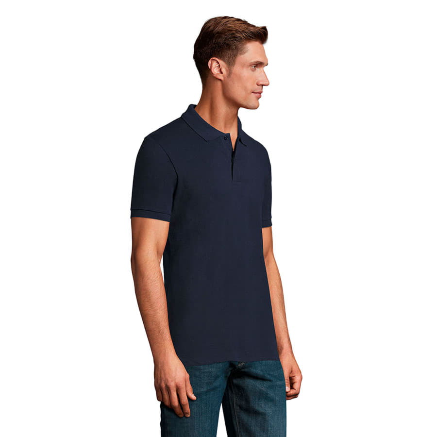 Поло мужское PERFECT MEN 180, темно-синий-3