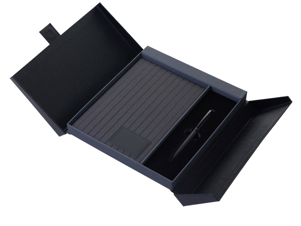 Подарочный набор Bradburry &Co с блокнотом А5 и ручкой, черный-1