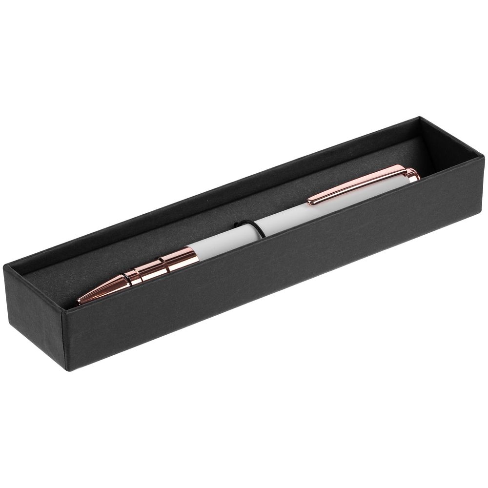 Ручка шариковая Kugel Rosegold, белая-0