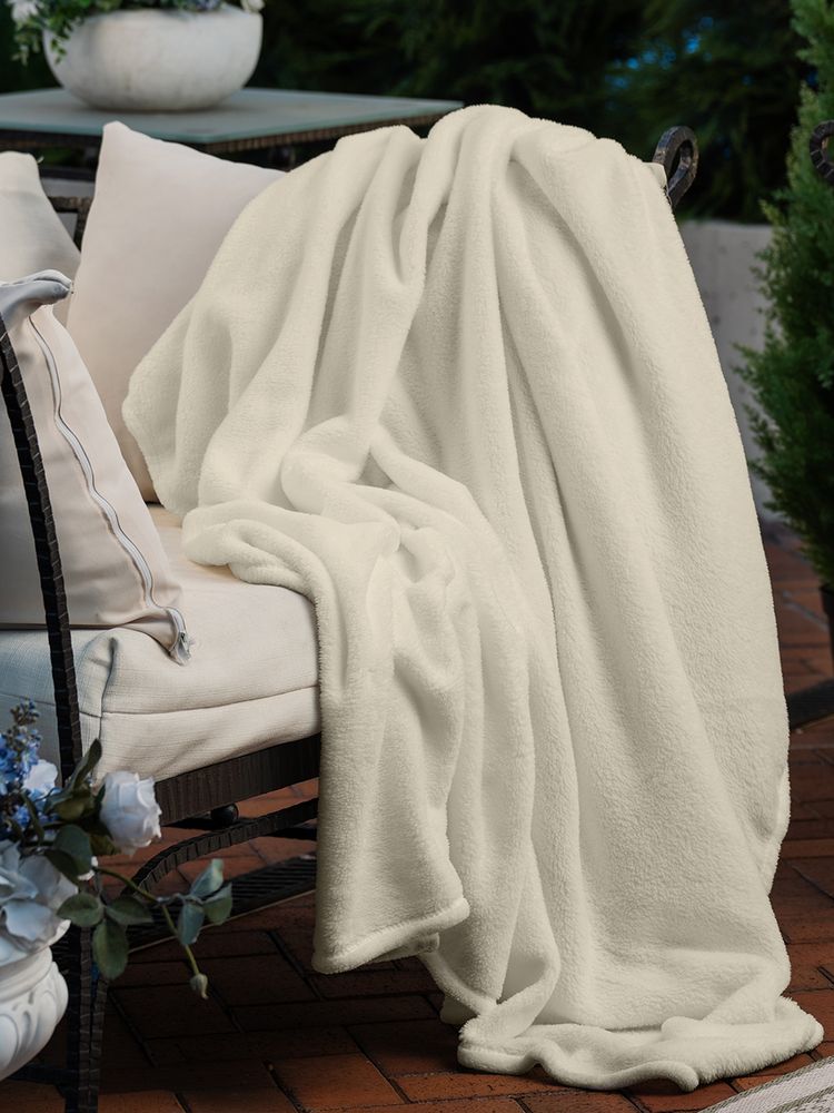 Плед Plush, бежевый-7