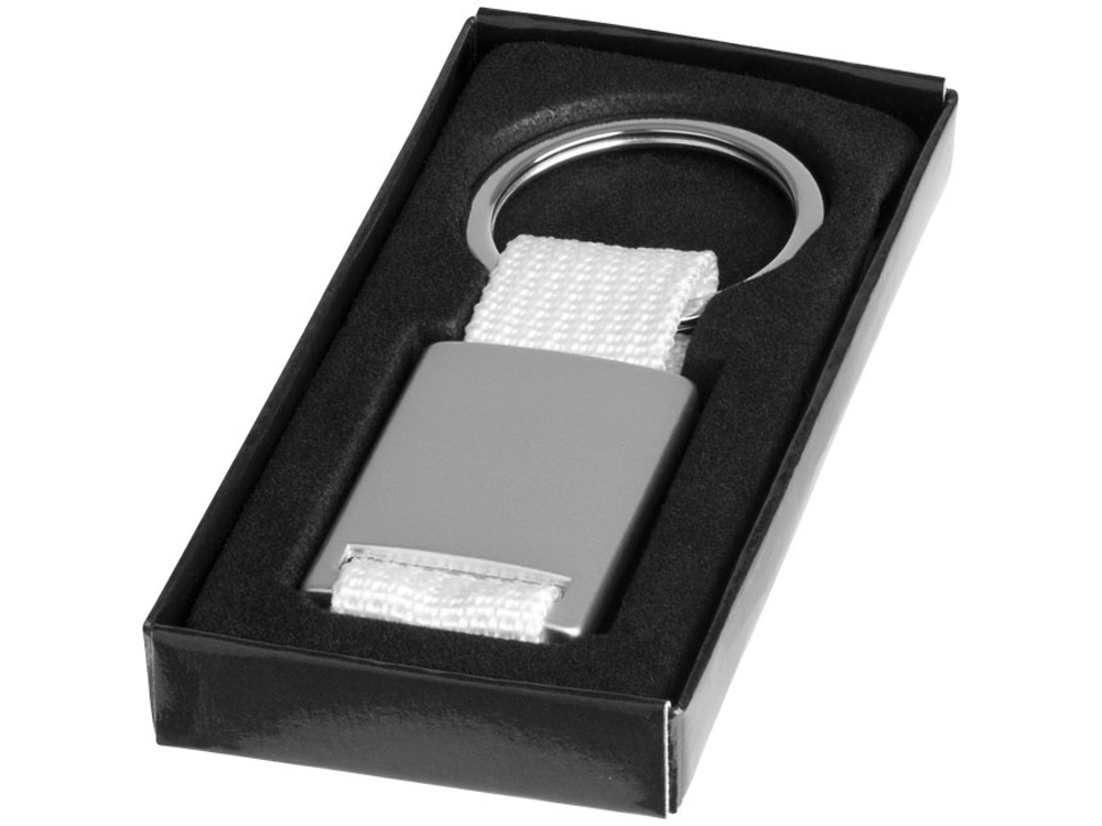 Брелок Alvaro, серебристый/белый-2