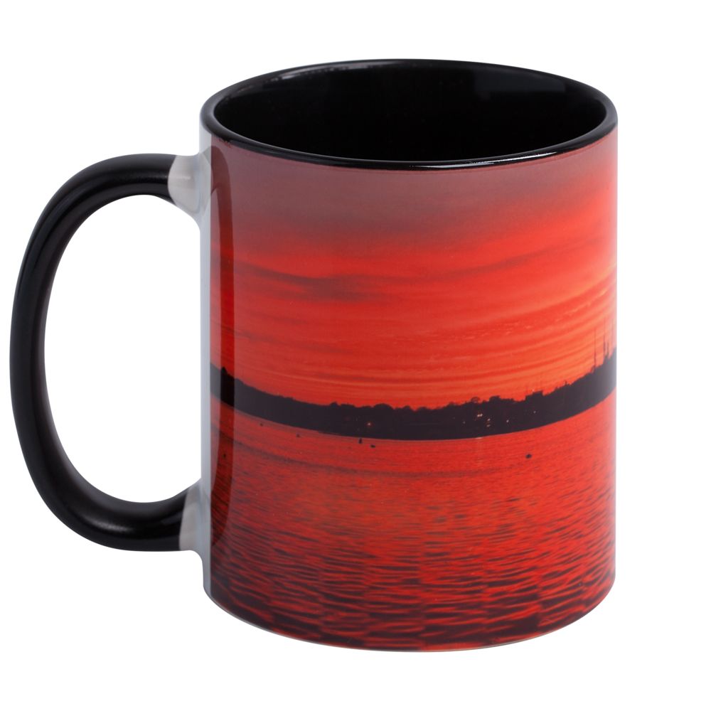 Кружка Promo Plus для сублимационной печати, черная-3