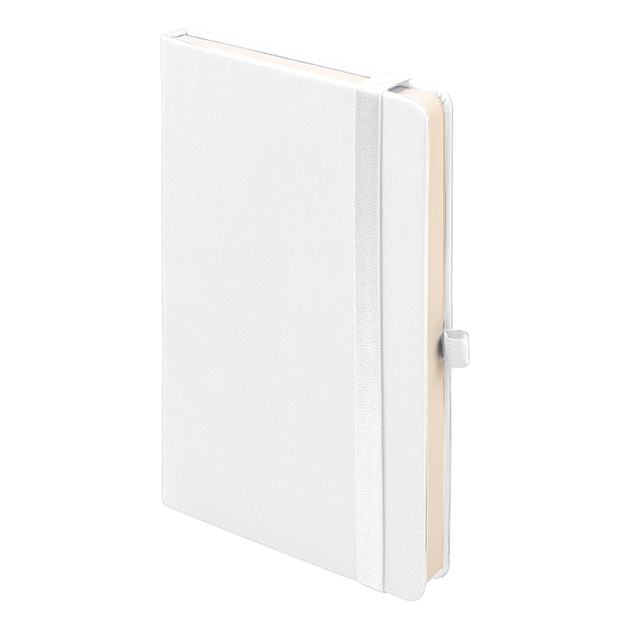 Ежедневник недатированный HAMILTON, A5, белый, кремовый блок
, белый-0
