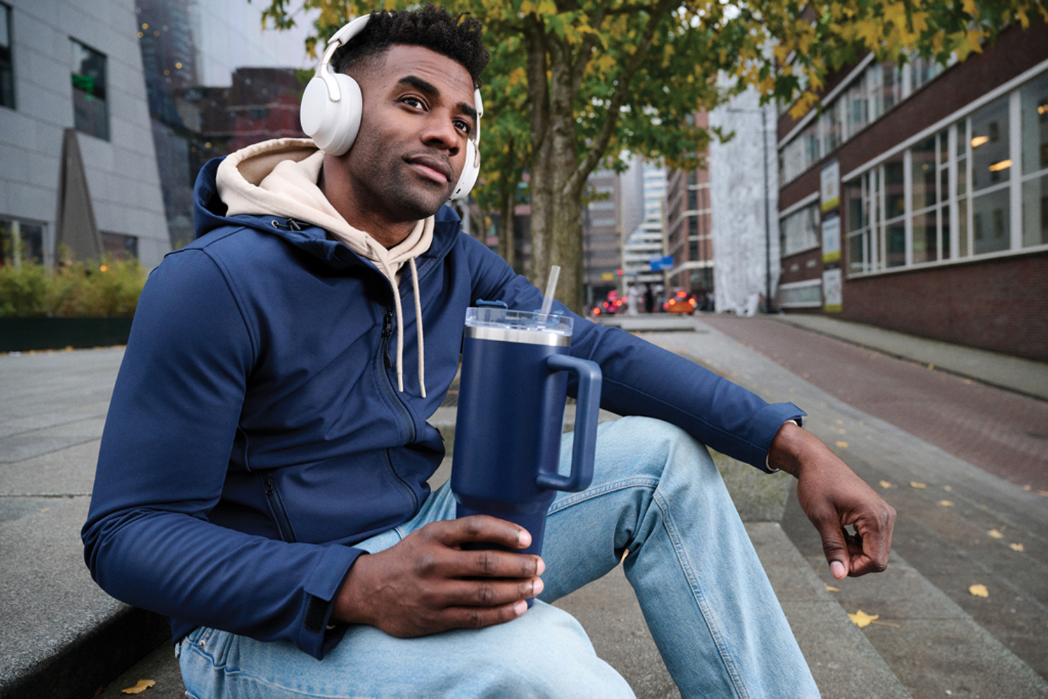 Термокружка Peakflow из переработанной стали RCS, 1.2 л-5