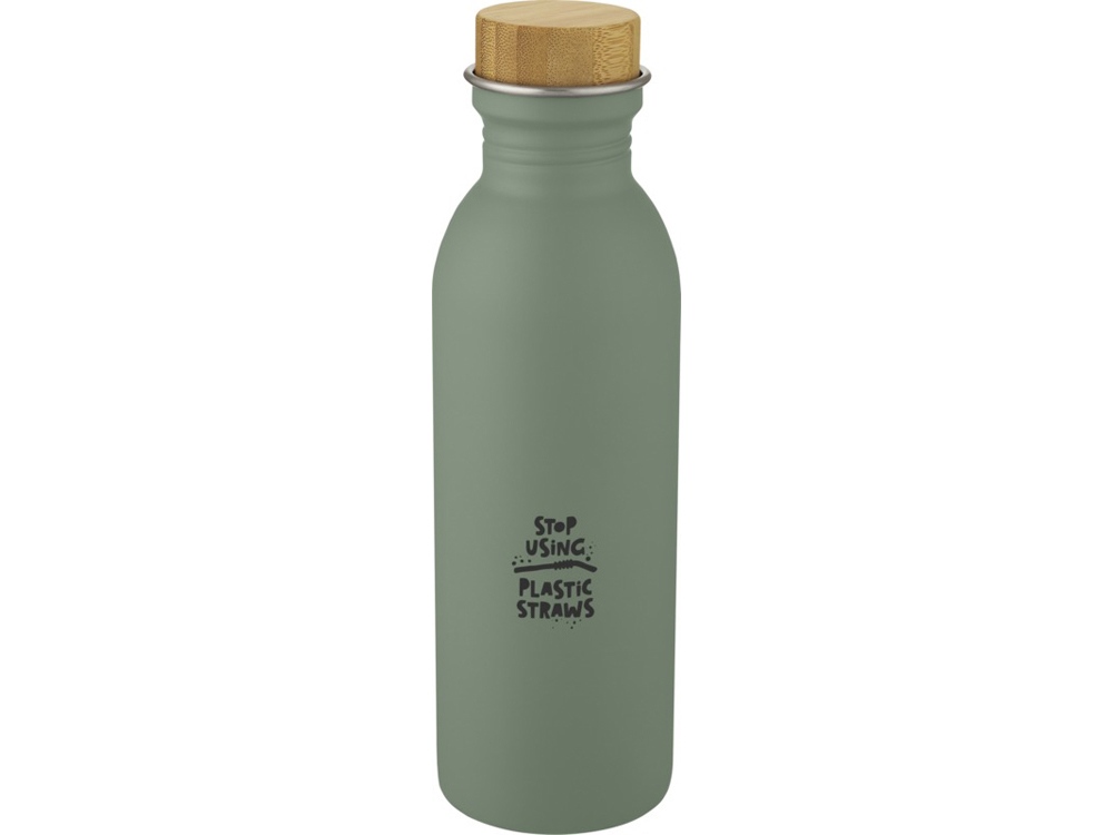 Kalix, спортивная бутылка из нержавеющей стали объемом 650 мл, зеленый яркий-3