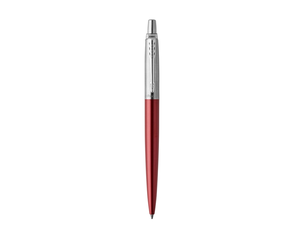Шариковая ручка Parker Jotter Essential, Kensington Red CT, стержень: M, цвет чернил : blue или blac-1
