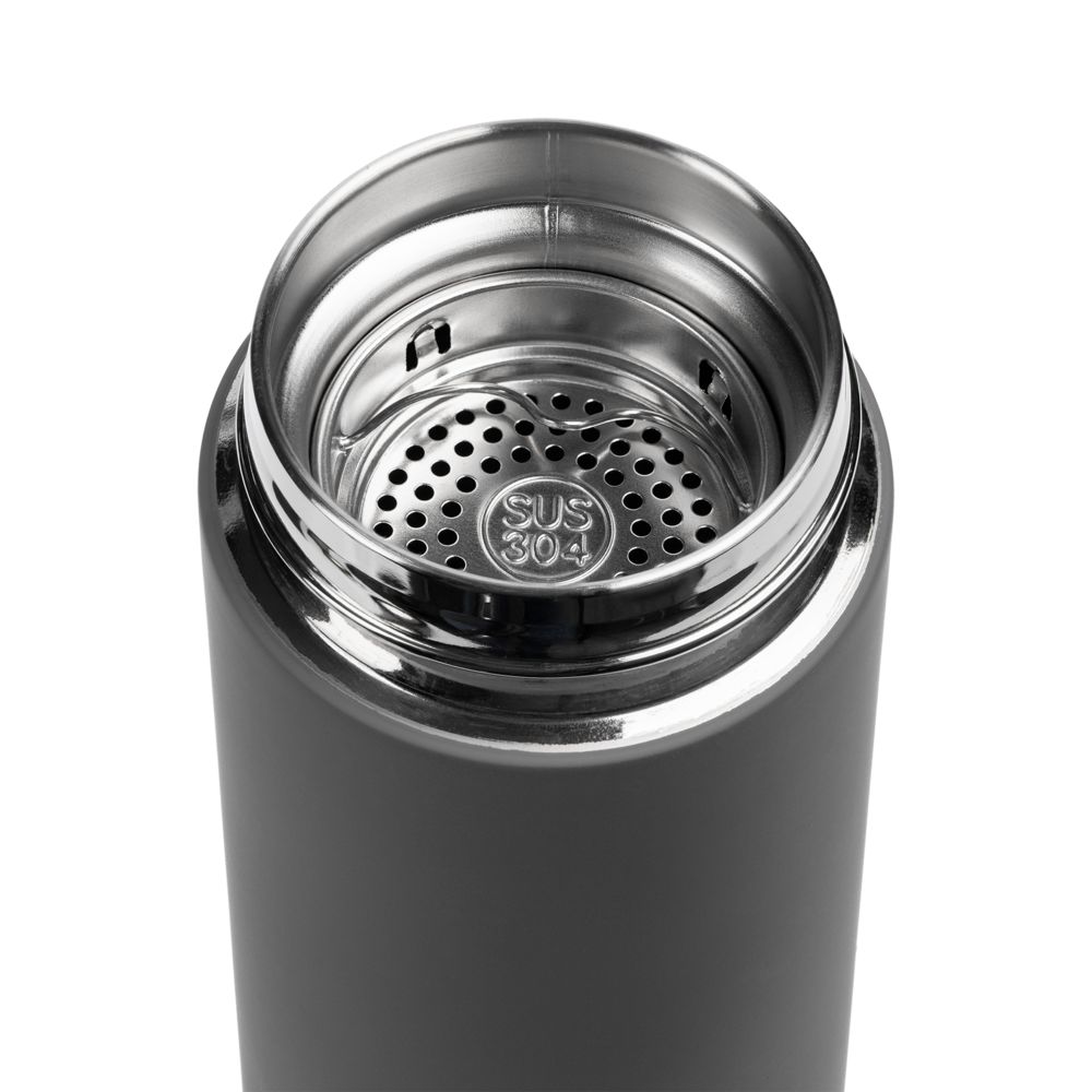 Термос с ситечком Percola, серый-2