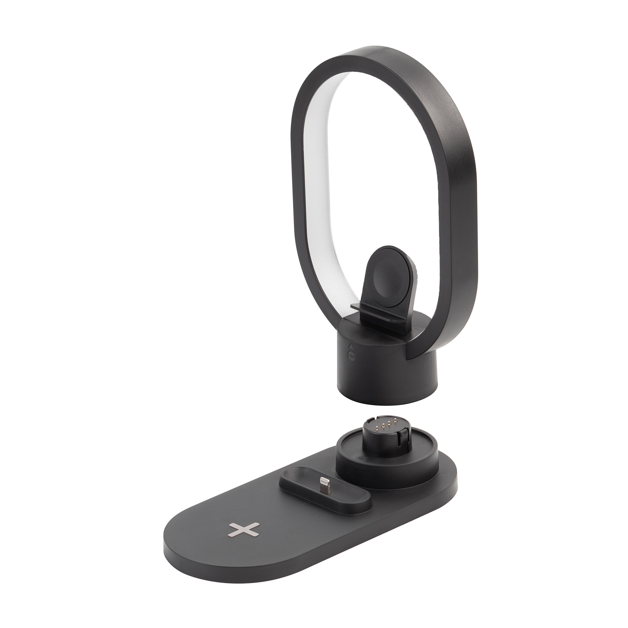 Настольная беспроводная (15W) зарядная станция "Starship" с лампой-2