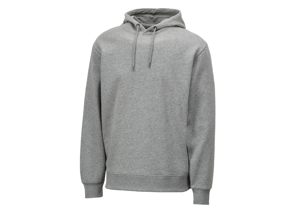 Толстовка с капюшоном оверсайз Lisbon унисекс, серый меланж-10