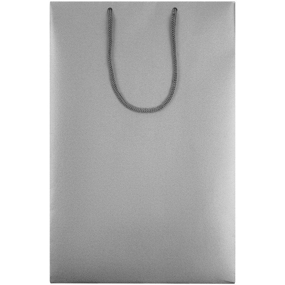 Пакет бумажный «Блеск», средний, серебристый-2