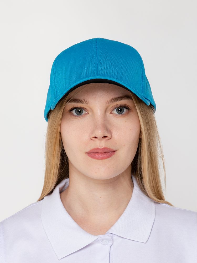 Бейсболка Harris, бирюзовая-2