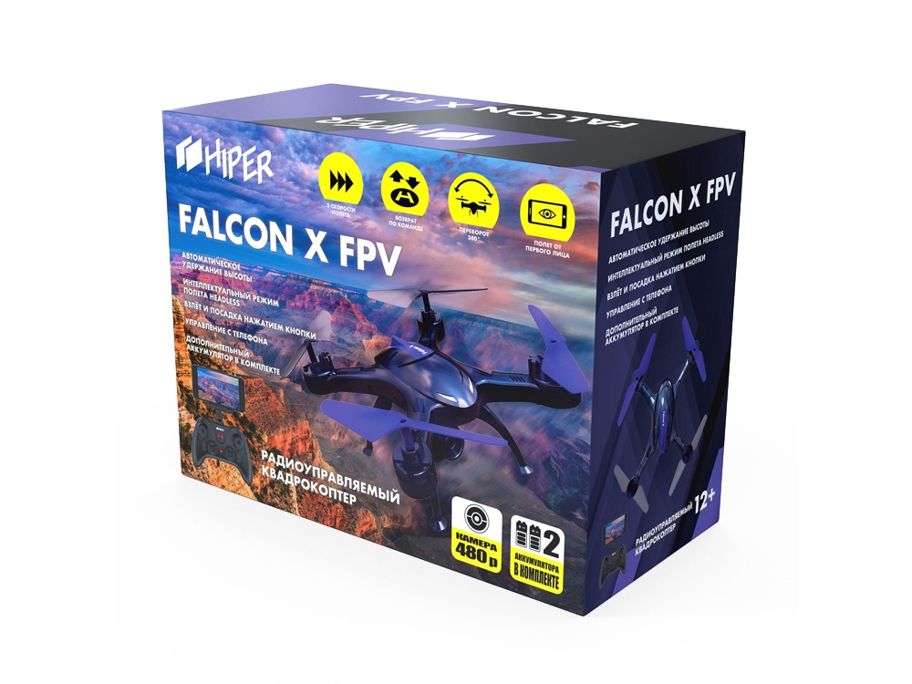 Радиоуправляемый квадрокоптер HIPER FALCON X FPV-13