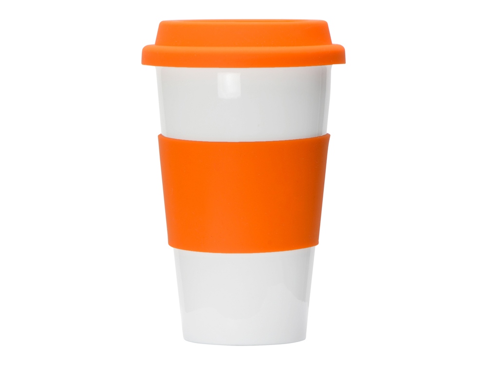 Фарфоровая кружка с двойными стенками Toronto, 300мл, оранжевый-2
