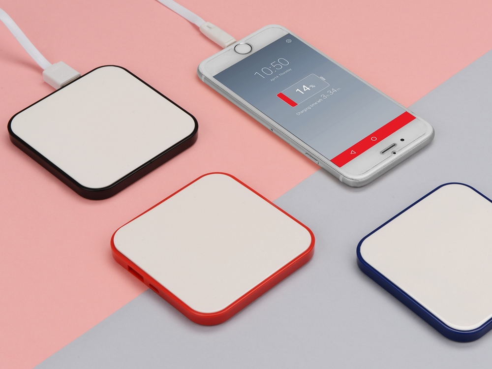 Портативное зарядное устройство (power bank) Квадрум, 2600 mAh, черный-8