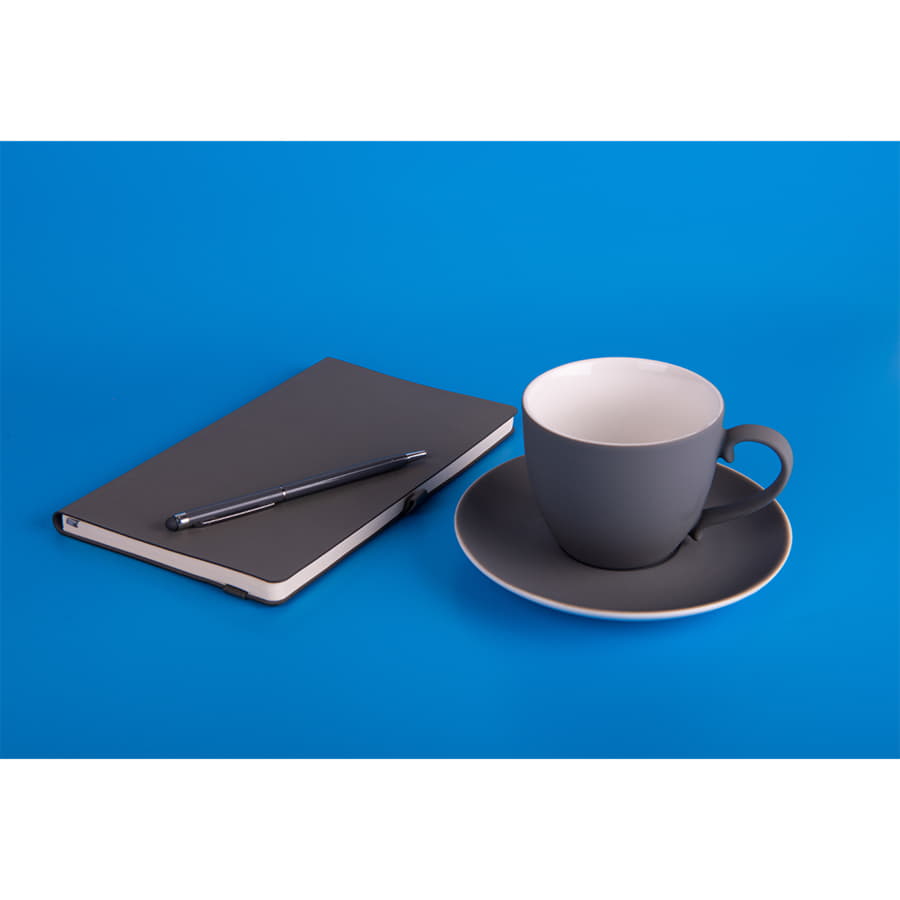 Чайная пара TENDER с прорезиненным покрытием, черный-4