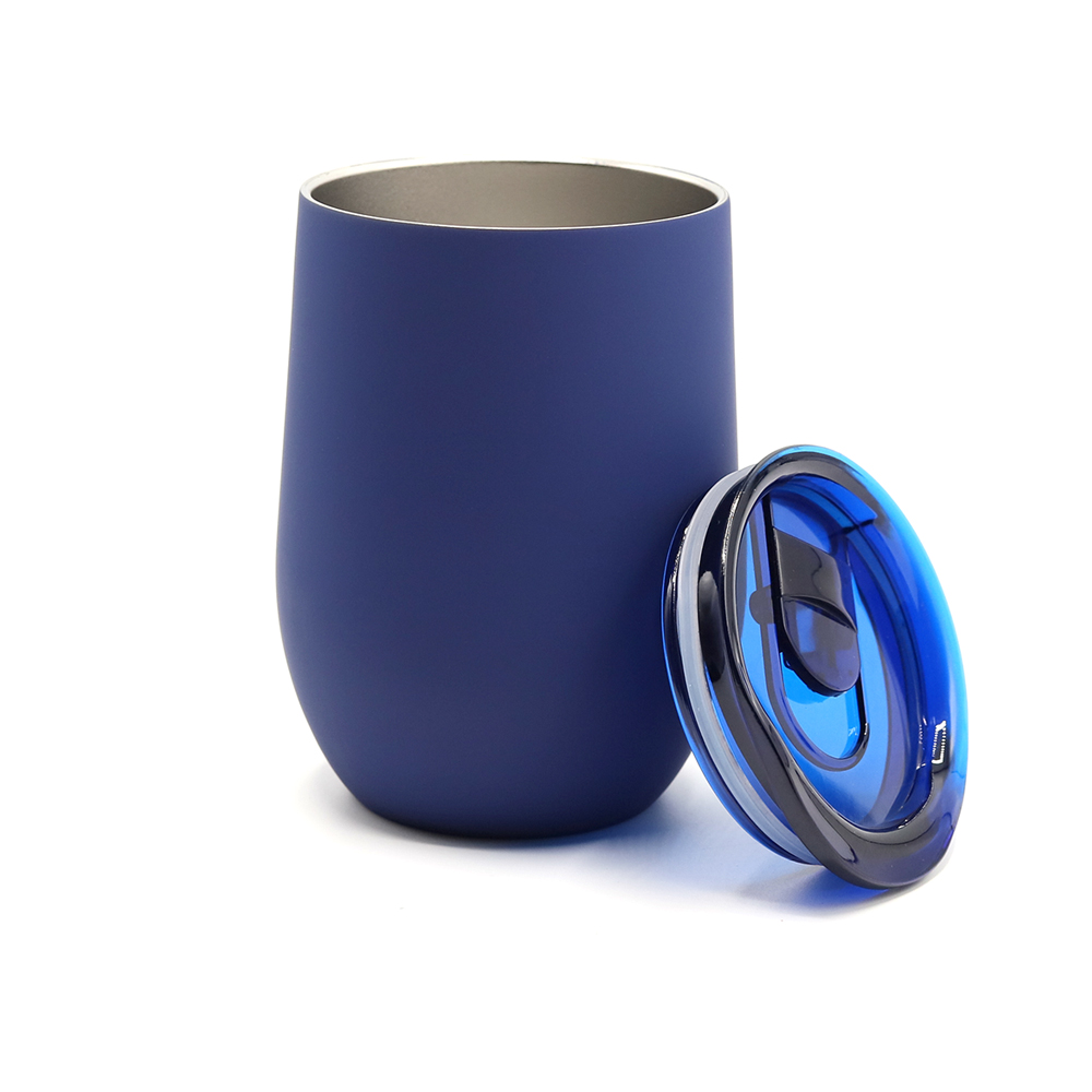 Термокружка с двойной стенкой SOFTO софт-тач, Синий-1