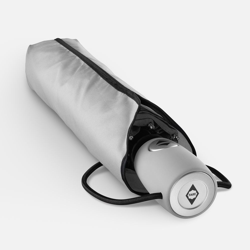 Зонт складной AOC, светло-серый-2