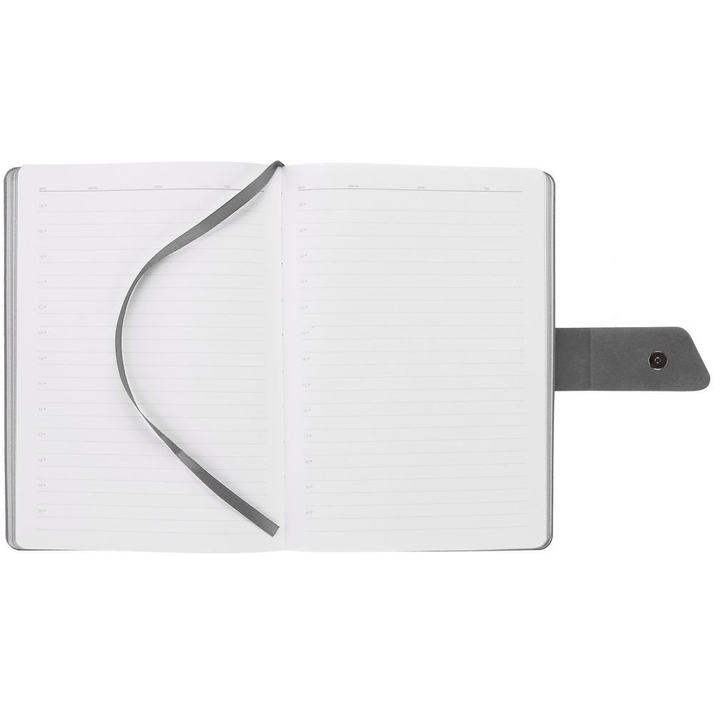 Ежедневник Boom, недатированный, черный с серым-4