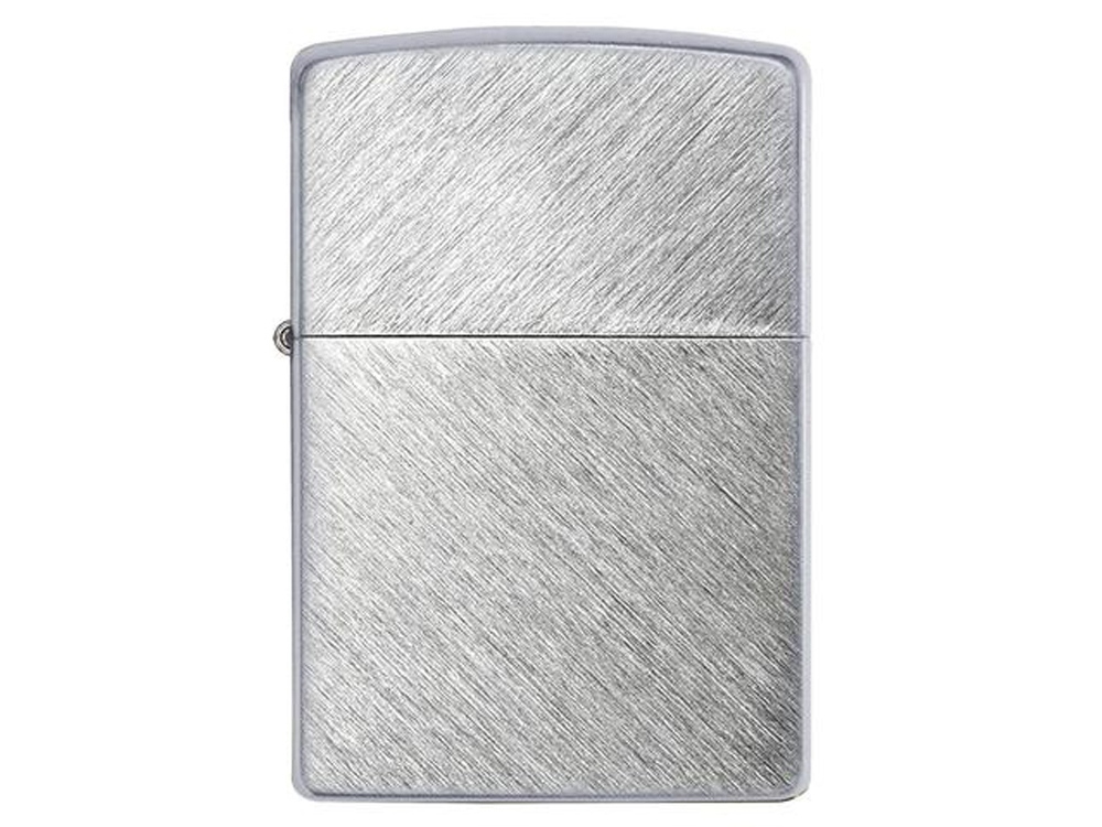 Зажигалка ZIPPO с покрытием Herringbone Sweep, латунь/сталь, серебристая, матовая, 38x13x57 мм-1