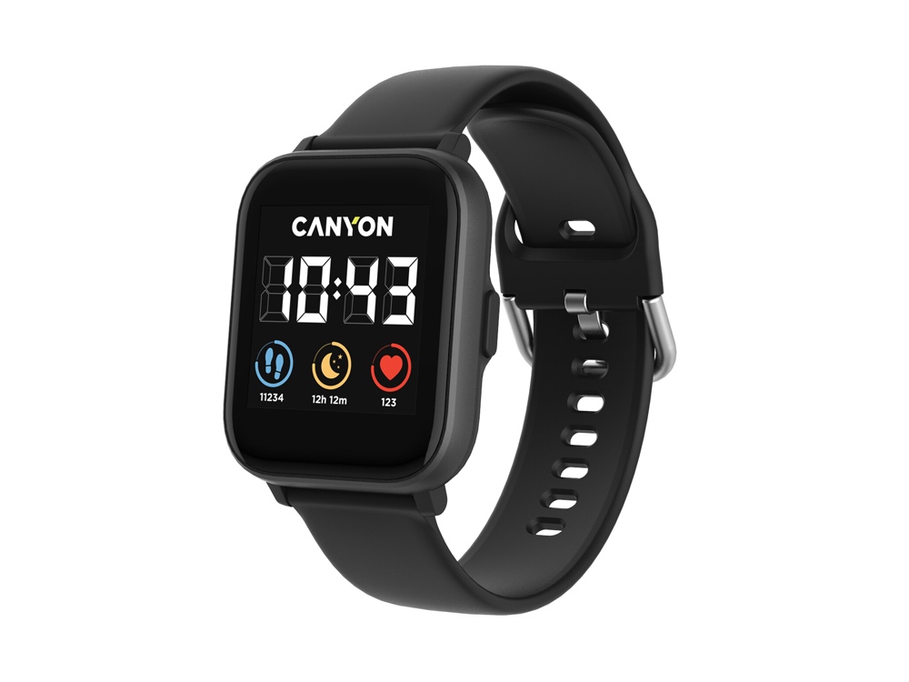 Смарт-часы со встроенным плеером Canyon SaltSW-78, черный-1