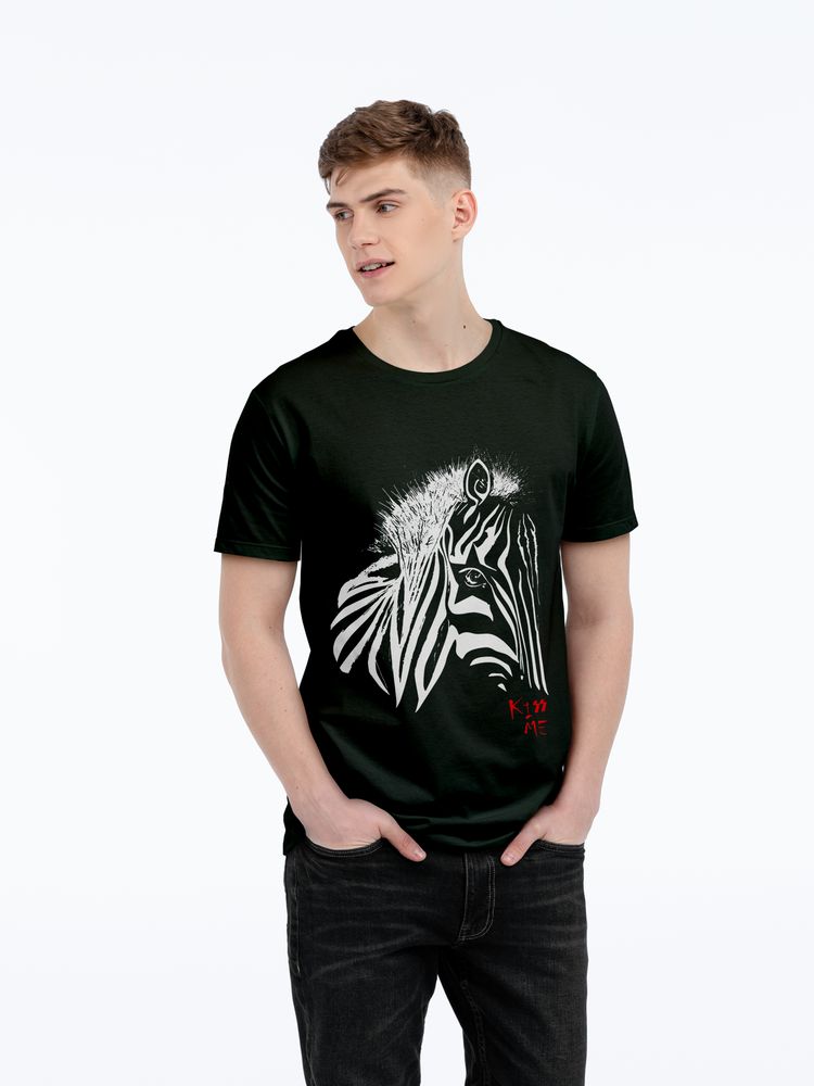 Футболка мужская «Арт-рокстар. Kiss Me», черная-0