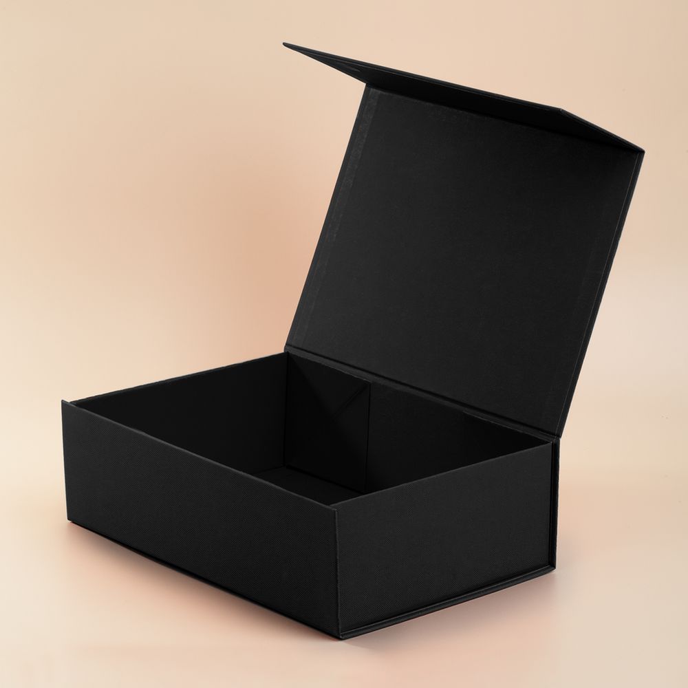 Коробка складная Portada, L, черная-0