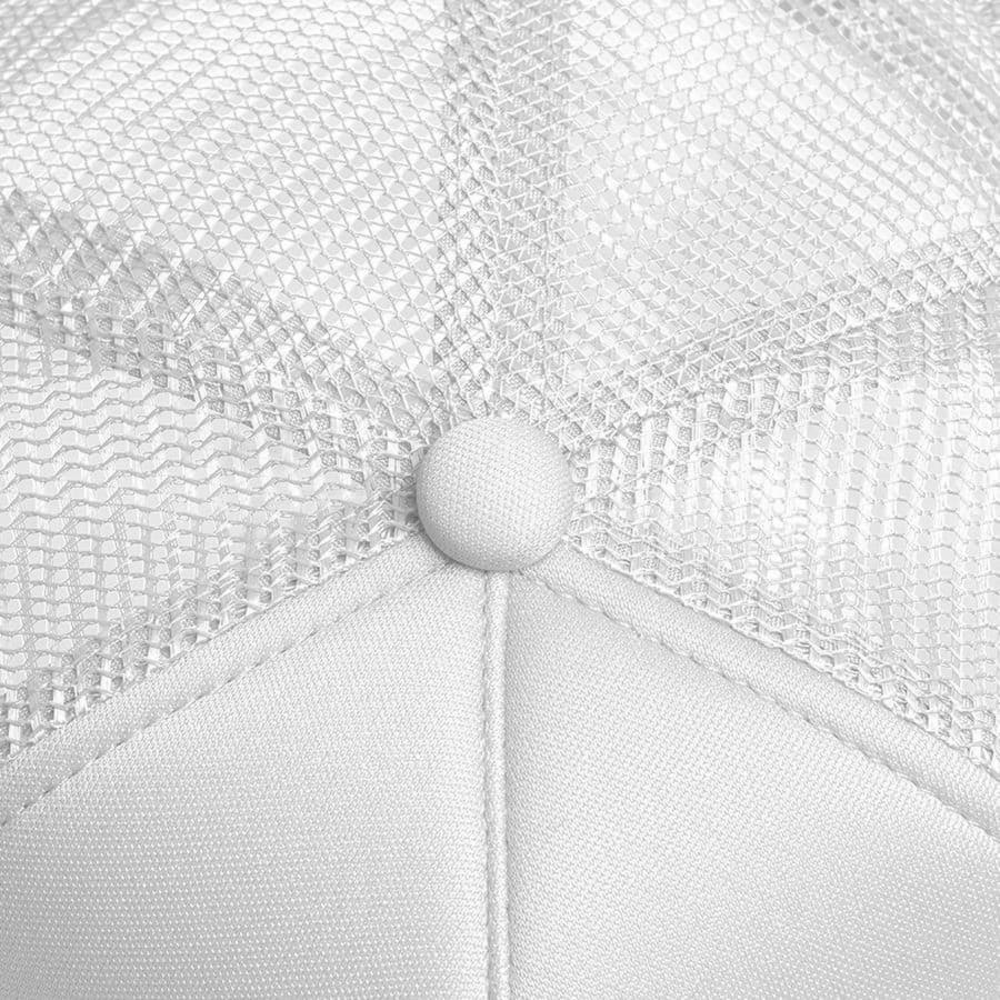 Бейсболка FLICK, 5 клиньев, пластиковая застежка, белый-4