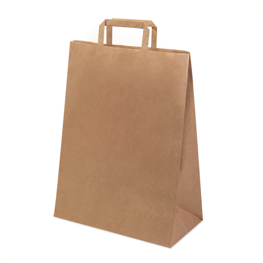 Пакет бумажный QUADRATA XL, крафт, плотность 80 г/м2, 43 x 32 x 17 cм, коричневый-0