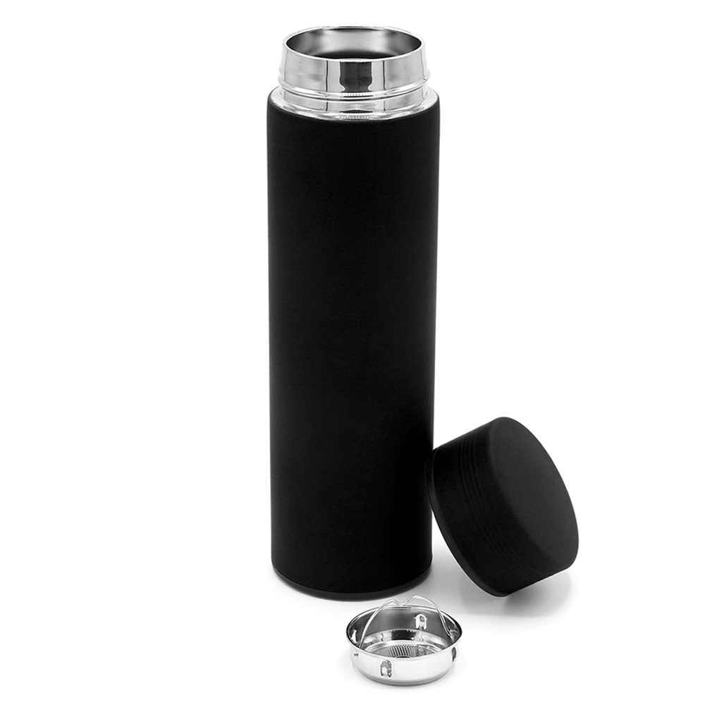 Термос Bronx софт-тач, Черный-1