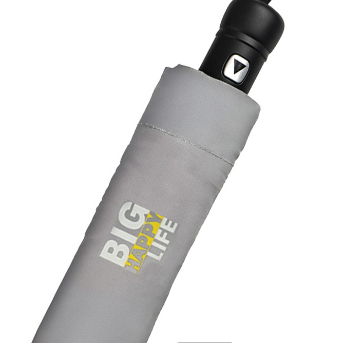 Зонт складной "Reflect", полуавтомат, светоотражающий серый, серый-6