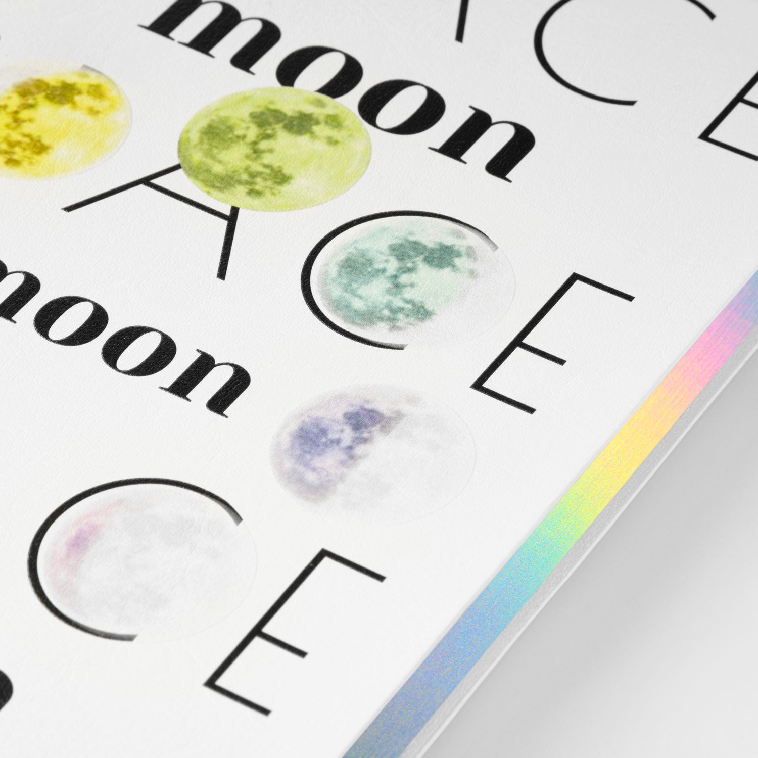 Ежедневник Гэлакси (Galaxy) недатированный, гибкая обложка, срез голограф. фольга, белый-12