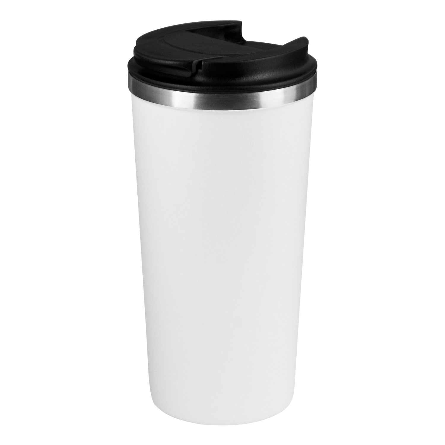 Термокружка вакуумная Palermo, белая, зернистое покрытие-2