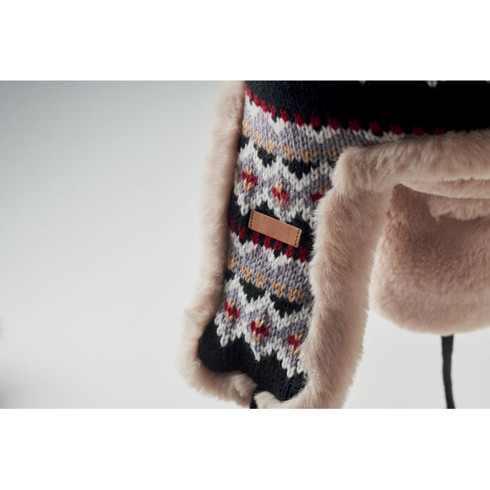 Шапка-ушанка, черный-7