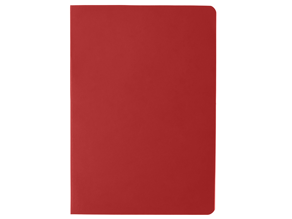 Блокнот в гибкой обложке A5 Виспи 2.0 в клетку, красный-1