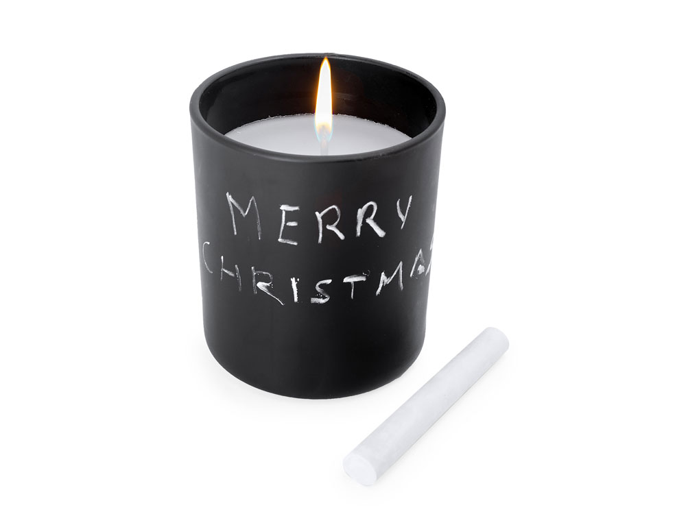 Свеча ароматическая KING, ваниль, черный-1