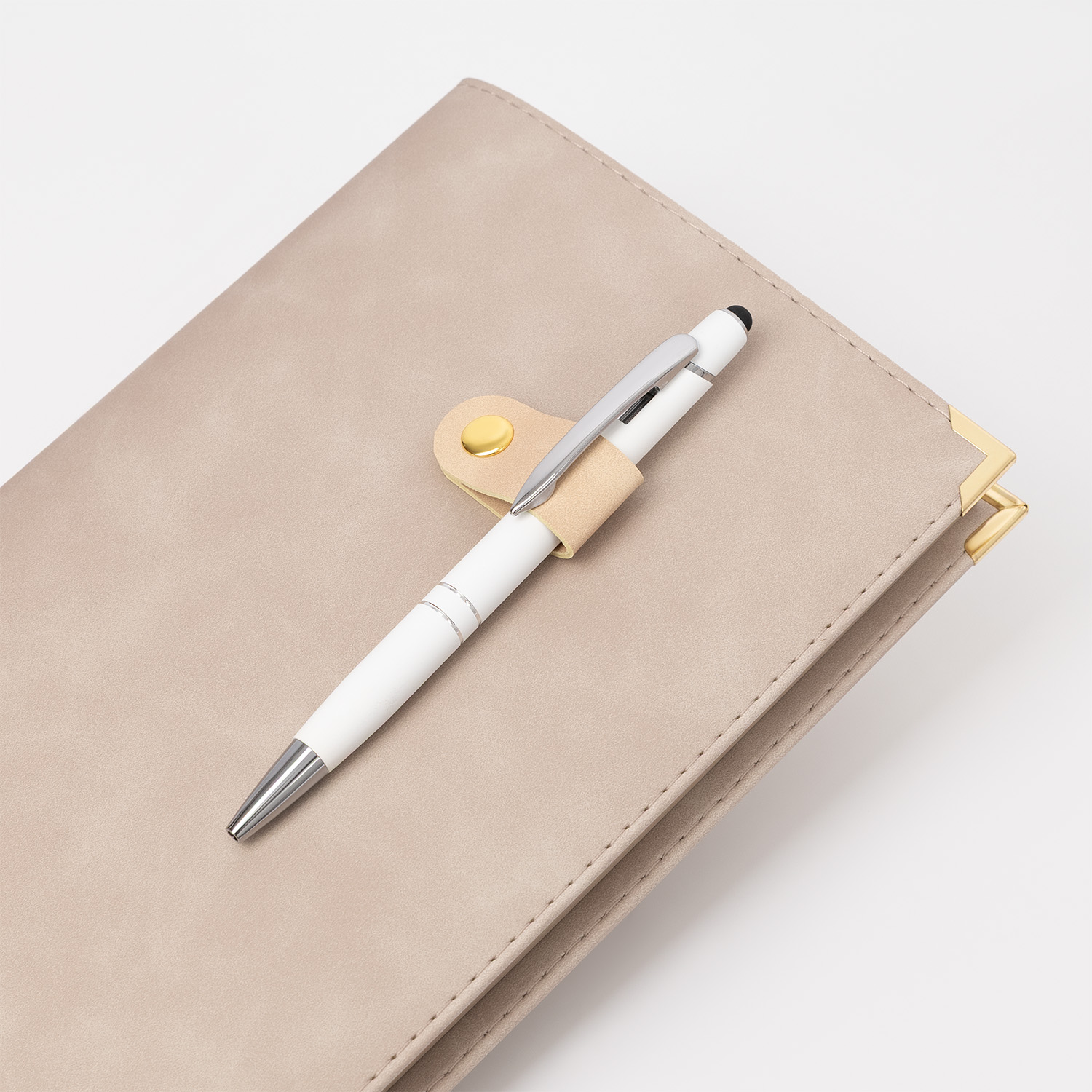 Ежедневник Прайм (Prime) недатированный, бежевый-3