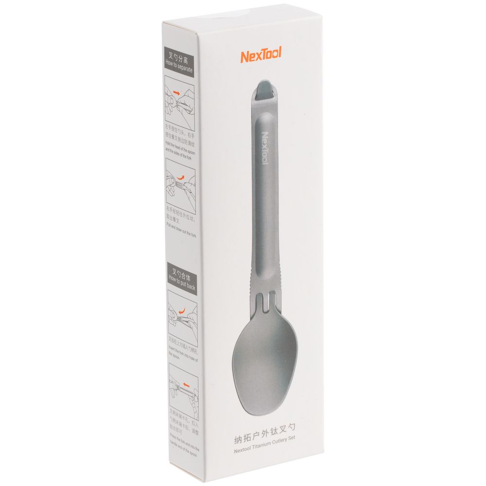 Набор походных столовых приборов NexTool, серебристый-3