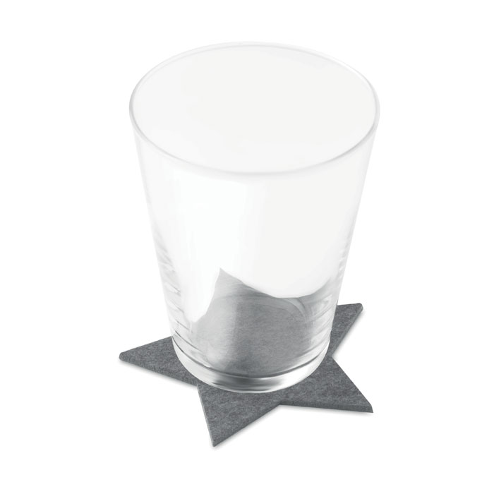 Набор подставок из фетра RPET, серый-5