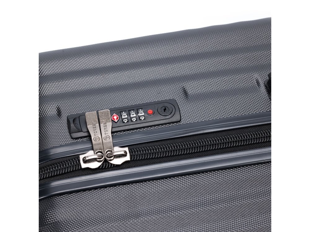 Чемодан TORBER Lama, чёрный, ABS-пластик, 43 х 25,5 х 67 см, 62 л-6