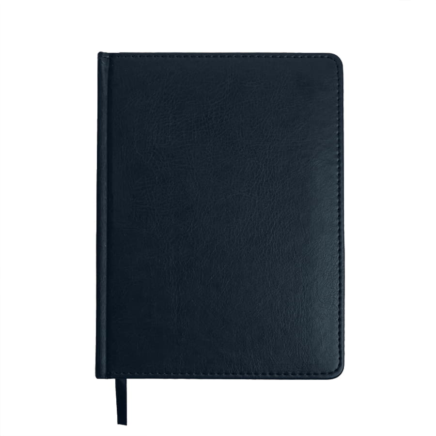 Ежедневник недатированный Joy, формат А5, в линейку, темно-синий-1