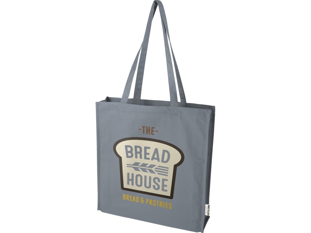 Florida эко-сумка с ластовицей плотностью 270 г/м² - Серый-5