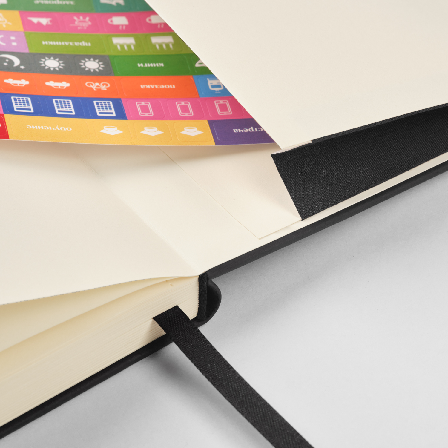 Ежедневник Alpha недатированный, черный/бежевый-13