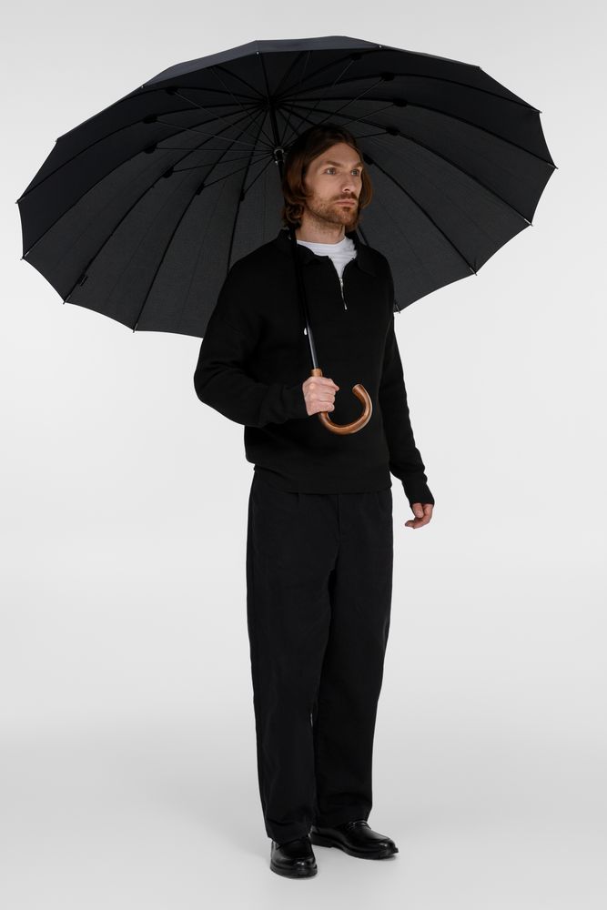 Зонт-трость Big Boss, черный-5